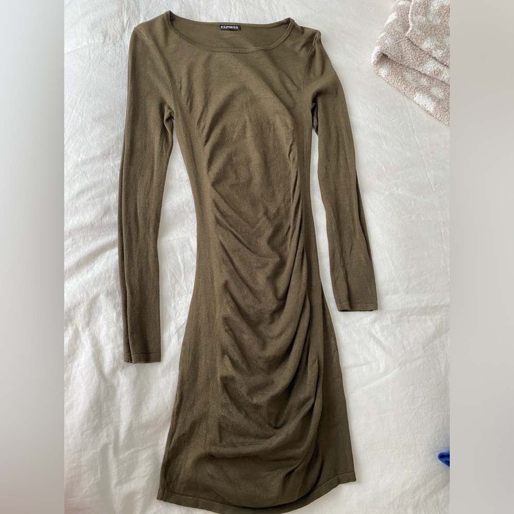 Olive Express Sweater Dress
